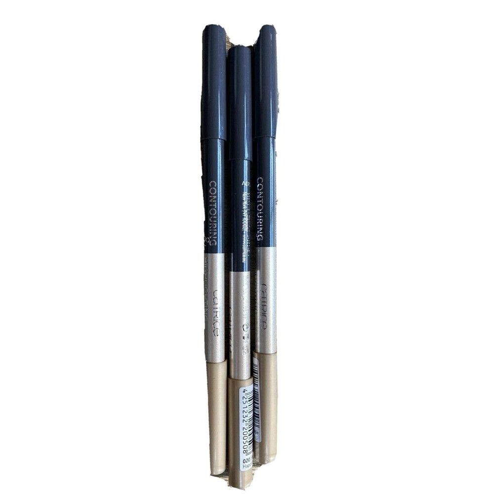Catrice Contouring and Highlighting Duo Pencil Lot of 3 New Black Nude Make Up